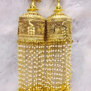 gold-cylindrical-bridal-kalire-crystal-bead-string-mini-jhumka-drop-embellished-royal-traditional-kalire-wedding-bridal-wear-wholesale-kalire