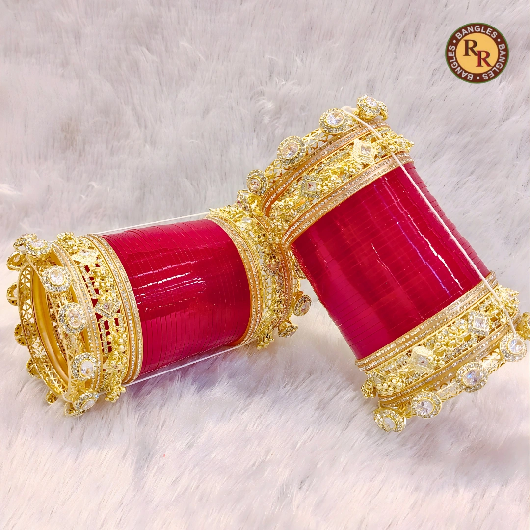 Red Imitation Bridal Bangle Set