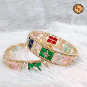 multicolor-enamel-square-imitation-bangles-set-crystal-diamond-look-designer-bangles-wholesale