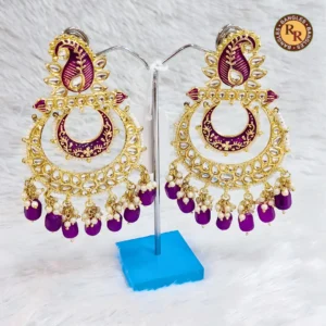 meenakari-chandbali-earrings-with-purple-beads