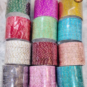 kids-glitter-metal-bangles-multicolor-set-shiny-designer-bangles-combo-for-girls-wholesale
