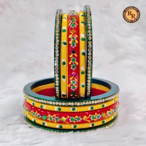 Multicolor Meenakari Lac Bangles Set