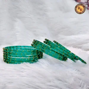 emerald-green-glass-bangle-full-set-gold-foil-fleck-embellished-traditional-glass-bangles-festive-everyday-ethnic-wear-wholesale-bangles