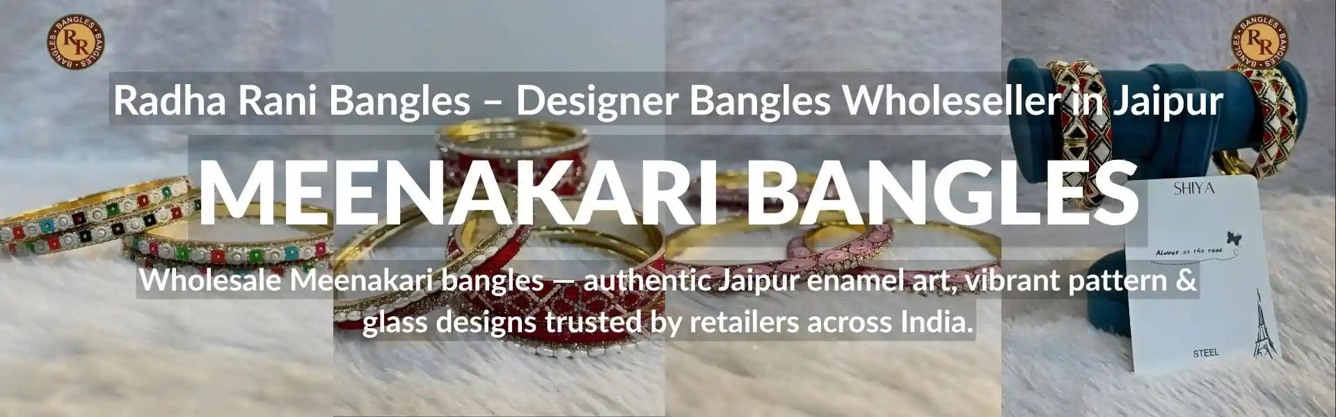 Meenakari bangles wholesaler in Jaipur with authentic enamel work and traditional designer bangles.