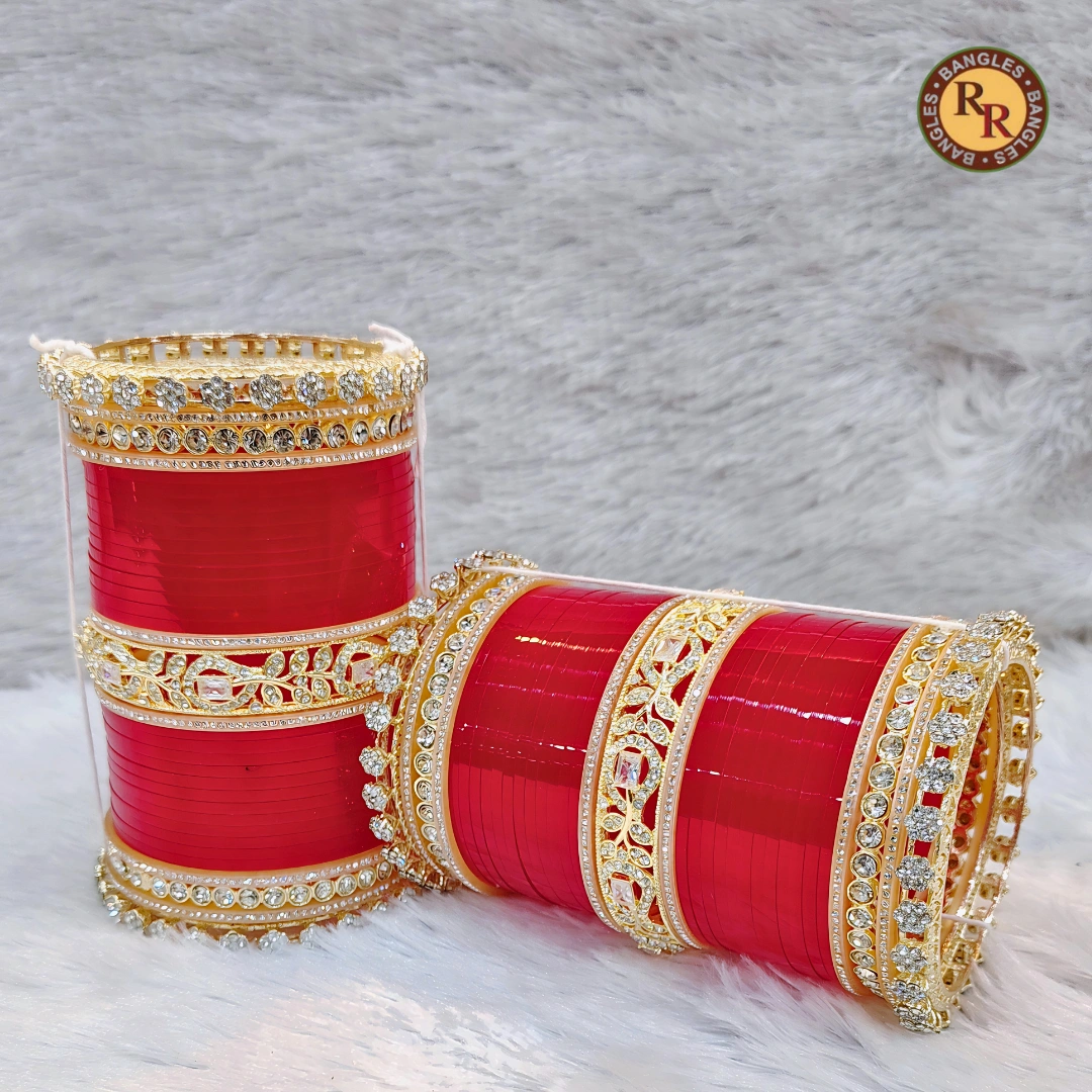Red Punjabi Bridal Chura Set