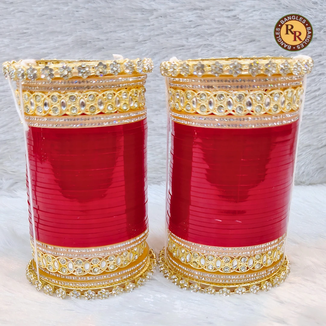 Red Punjabi Bridal Chura Set