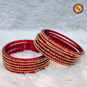 deep-red-transparent-glass-bangle-set-of-12-continuous-gold-crystal-rhinestone-line-wholesale-supplier-jaipur