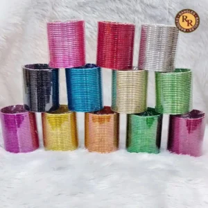 Plain Metal Bangles Multicolor Stack Set | Thin Colorful Bangles Wholesale Bulk Pack