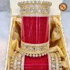 Classic Red Punjabi Bridal Chura Set Gold Kundan Floral Cutwork Crystal Rhinestone Border Wholesale Supplier Jaipur (2)
