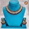 Kundan Red Stone Choker Bridal Jewellery Set | Pearl Drop Designer Necklace Set Wholesale