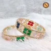 Multicolor Enamel Square Imitation Bangles Set | Crystal Diamond Look Designer Bangles Wholesale