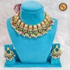 Multicolor Kundan Choker Bridal Jewellery Set | Beaded Designer Necklace Set Wholesale
