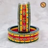Multicolor Meenakari Lac Bangles Set | Rajasthani Handmade Stone Work Lac Bangles Wholesale